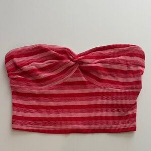 Striped Pink Tube Top